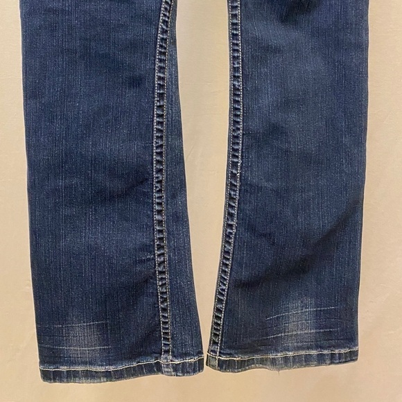 BKE 32 Tag Size Kate Jeans Boot Cut (Actual 34x32) Womens Stretch Embroidered - Picture 6 of 11